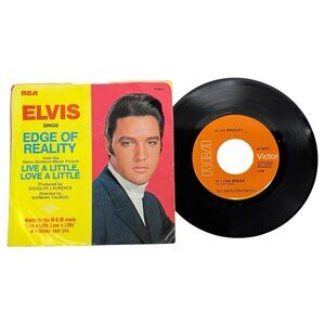 Elvis Presley 45 RPM If I Can Dream Edge Of Reality Picture Sleeve 7" Vinyl RCA